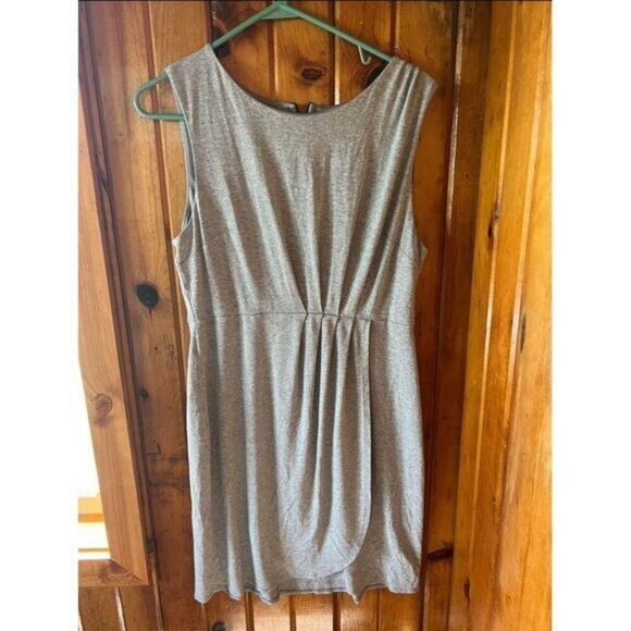Mossimo Stretch Sleeveless Gray Jersey Dress with Back Zipper Detail Size L - Picture 1 of 3